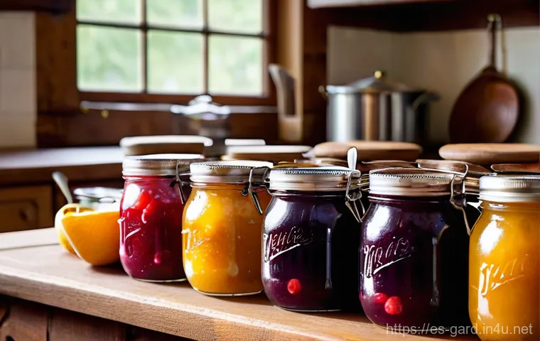 텃밭 수확물 가공 및 저장법 - **Prompt for Artisanal Fermentation:**
    "A cozy, sun-drenched rustic kitchen with a large wooden ...